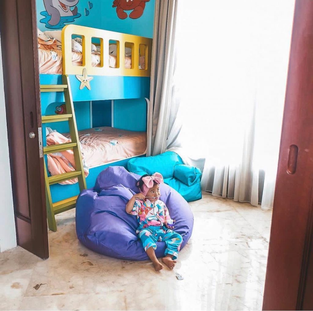 Take the connecting room or built-in kids suite