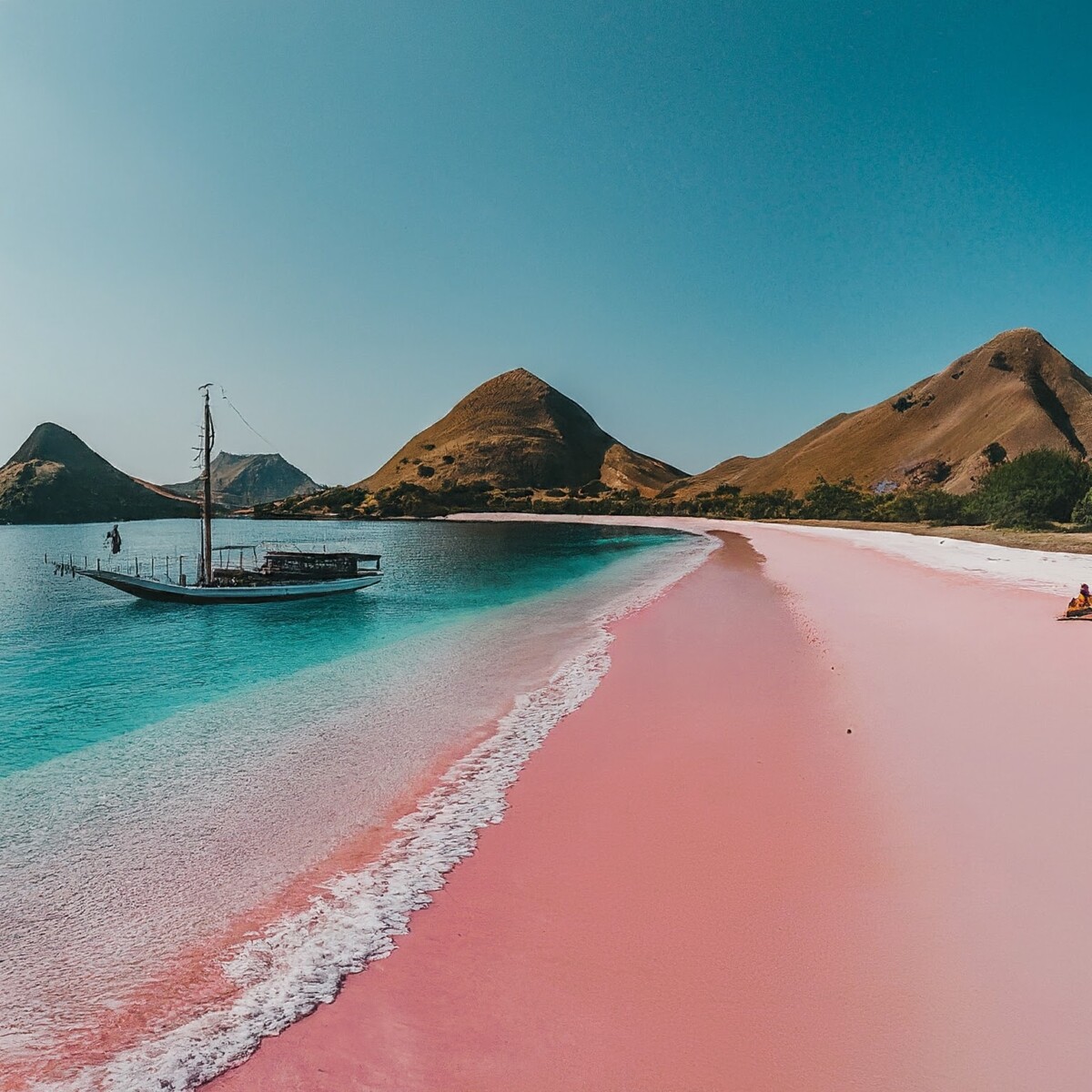 Visit Pink Beach on your Komodo island Tour