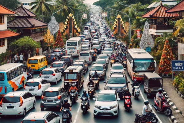 Traffic Jam in Bali, when you stay at resort in Bali