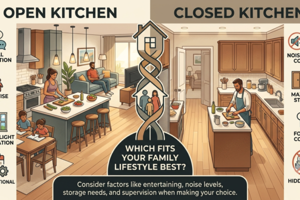 Open vs closed kitchen